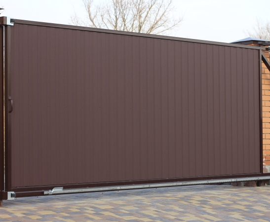 Откатные ворота в Северской