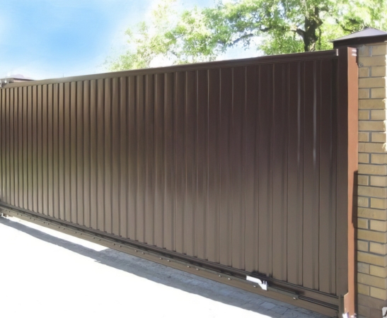 Ворота из профнастила в Северской