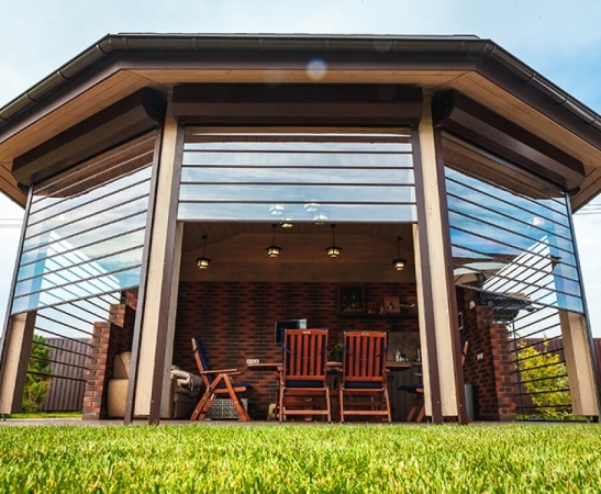 Прозрачные рольставни в Северской